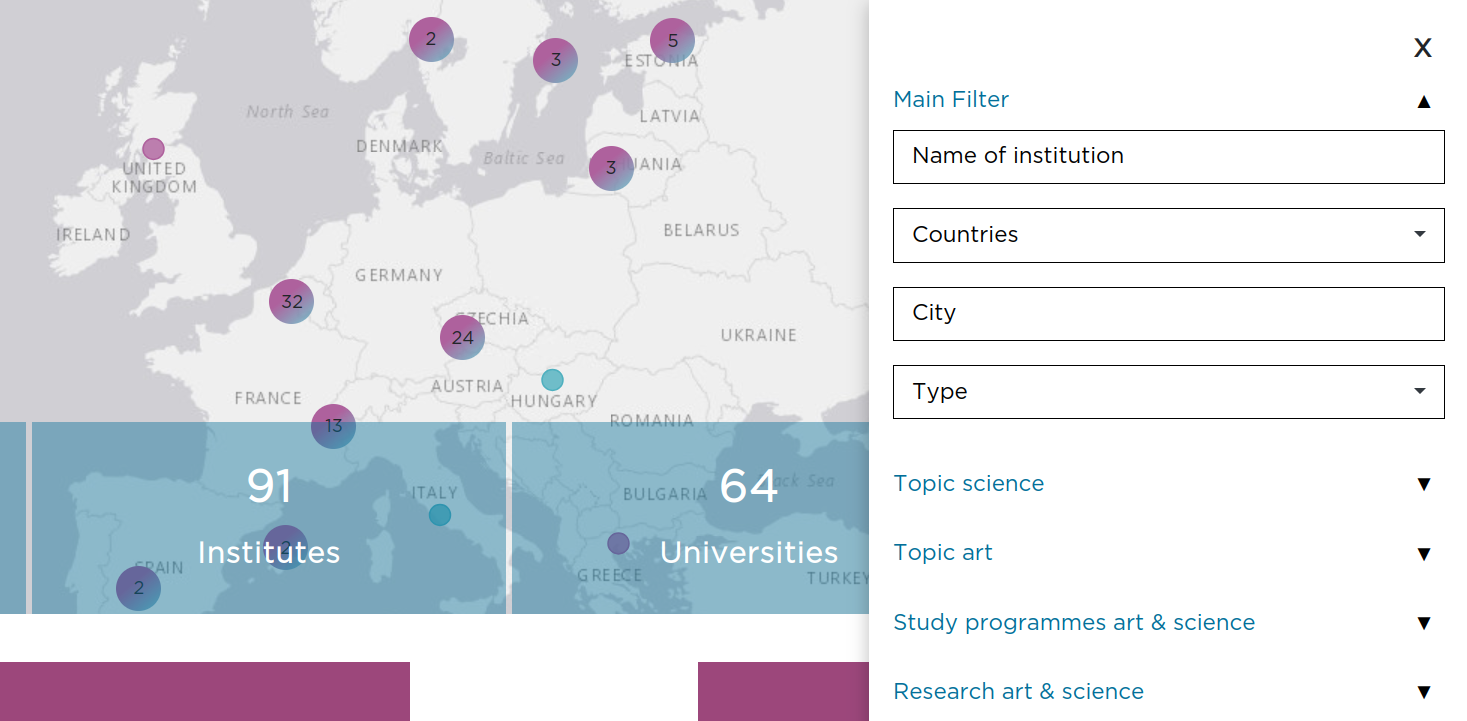 Art & Science Map - Mapfilter